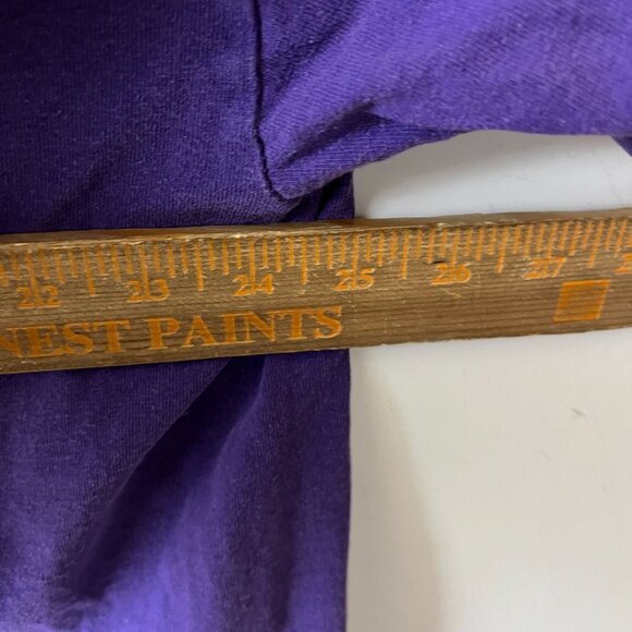 Vintage Y2K UW Stevens Point SP T Shirt Purple 2XL XXL Graphic Tee Cotton Solid - Picture 6 of 11